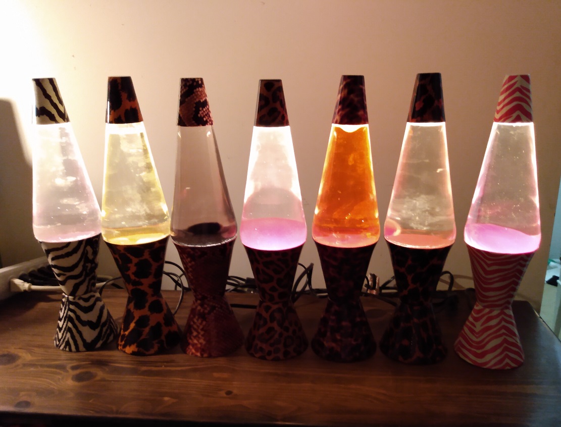 ALL SEVEN OF MY SAFARI LAVA LAMPS