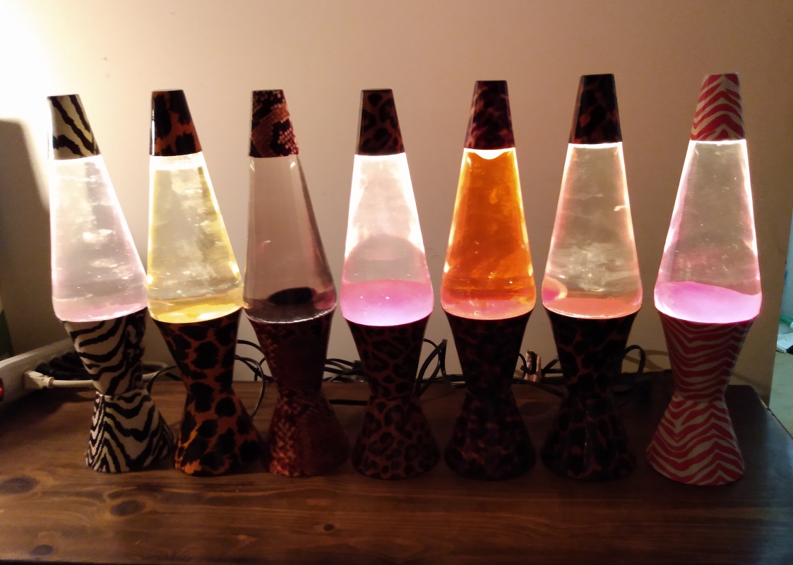 ALL SEVEN OF MY SAFARI LAVA LAMPS