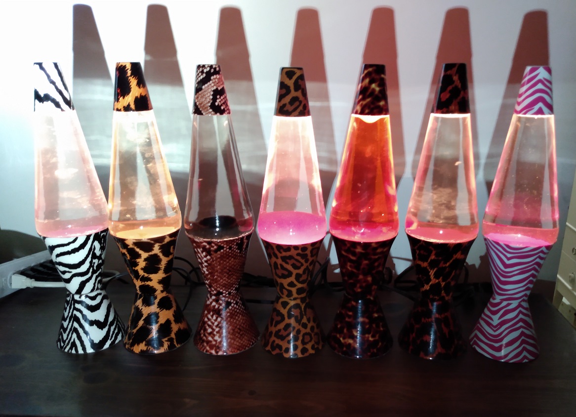 ALL SEVEN OF MY SAFARI LAVA LAMPS