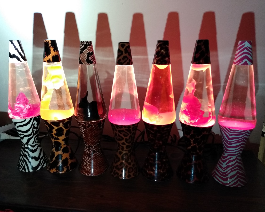 ALL SEVEN OF MY SAFARI LAVA LAMPS