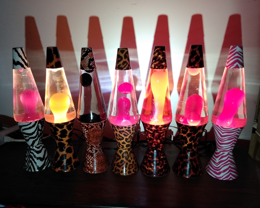 ALL SEVEN OF MY SAFARI LAVA LAMPS