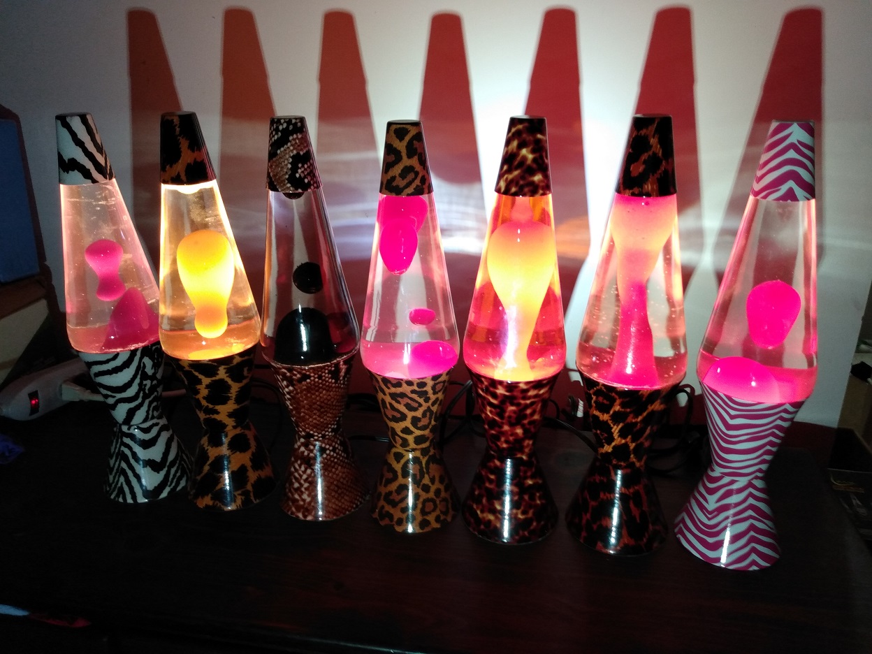 ALL SEVEN OF MY SAFARI LAVA LAMPS
