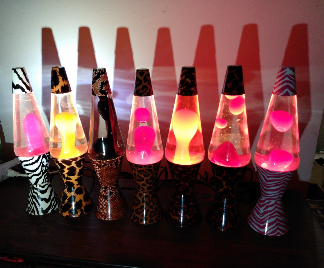 ALL SEVEN OF MY SAFARI LAVA LAMPS