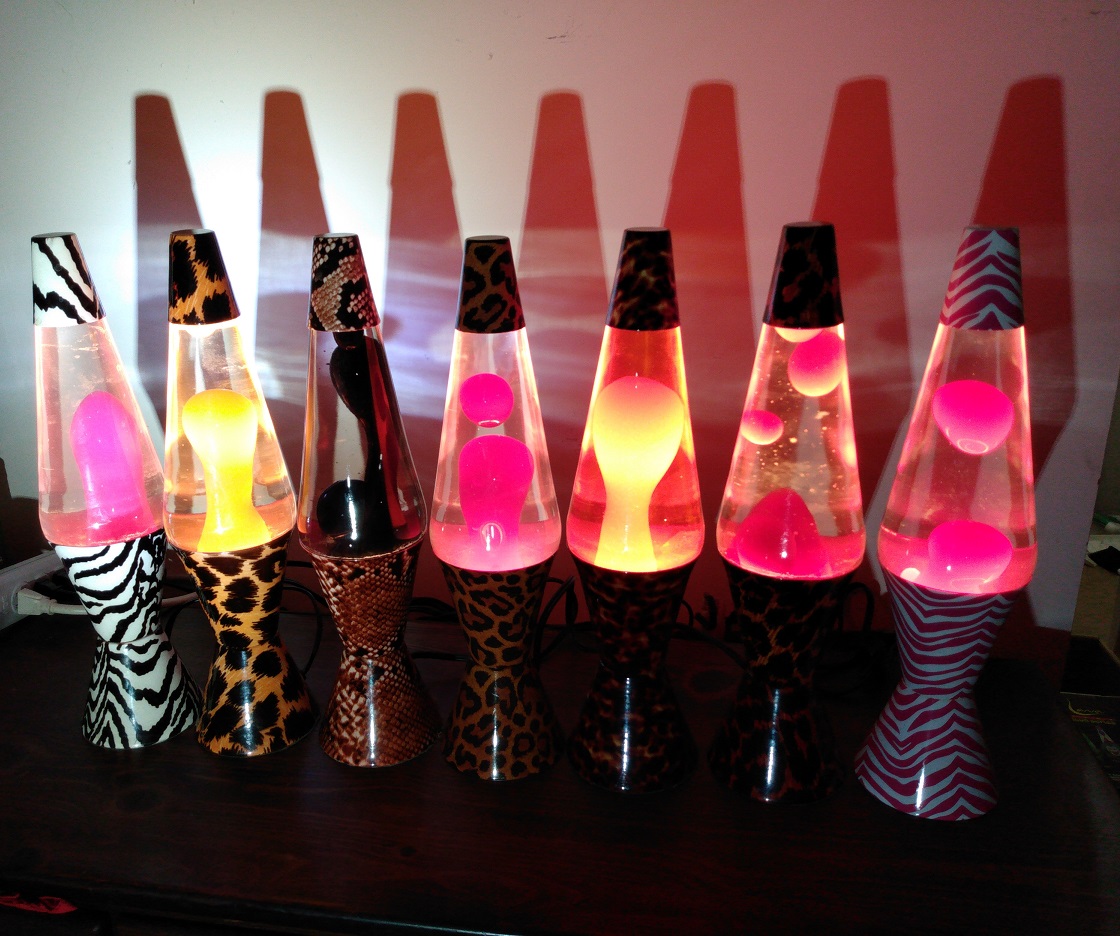 ALL SEVEN OF MY SAFARI LAVA LAMPS