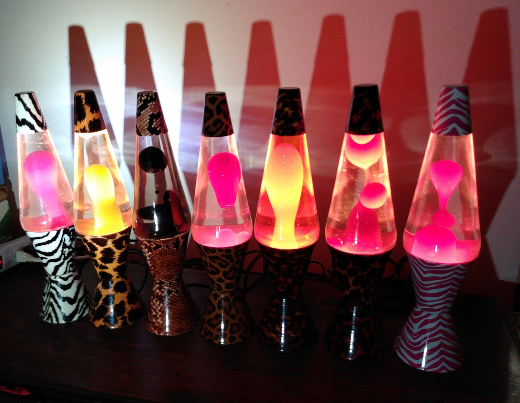 ALL SEVEN OF MY SAFARI LAVA LAMPS