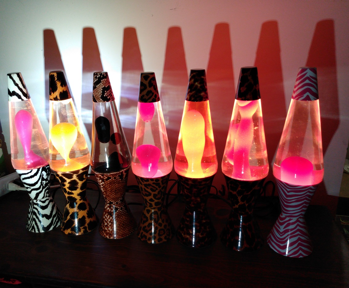 ALL SEVEN OF MY SAFARI LAVA LAMPS