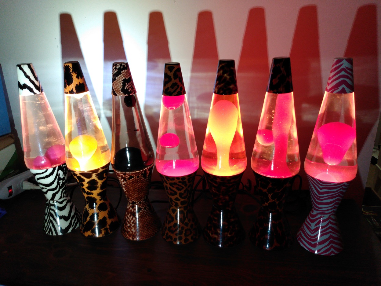 ALL SEVEN OF MY SAFARI LAVA LAMPS