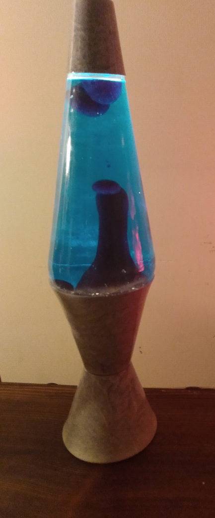 GRAY MARBLED LAVA LAMP