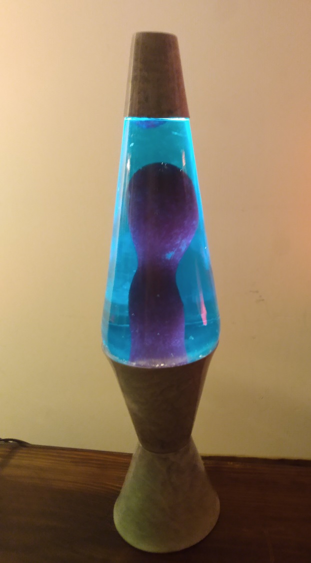 GRAY MARBLED LAVA LAMP