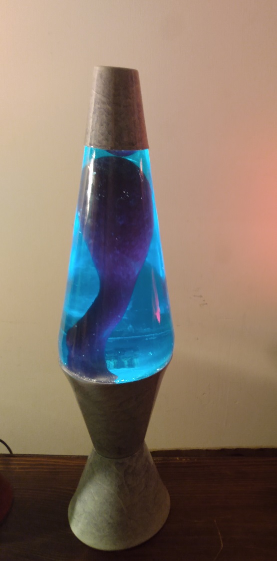 GRAY MARBLED LAVA LAMP