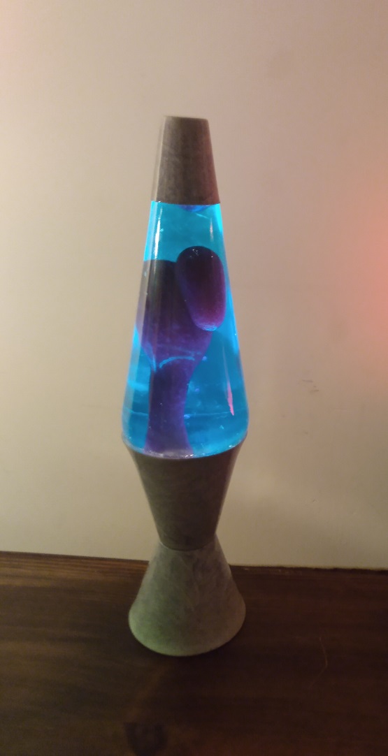 GRAY MARBLED LAVA LAMP