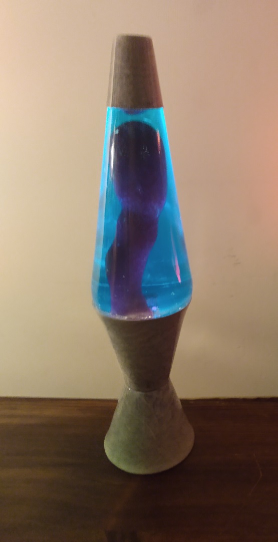 GRAY MARBLED LAVA LAMP