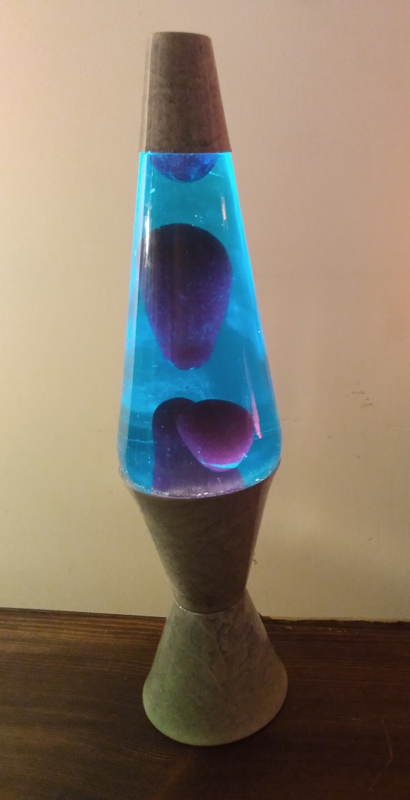 GRAY MARBLED LAVA LAMP