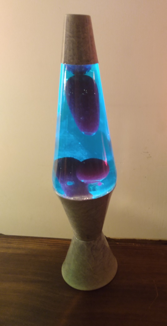 GRAY MARBLED LAVA LAMP