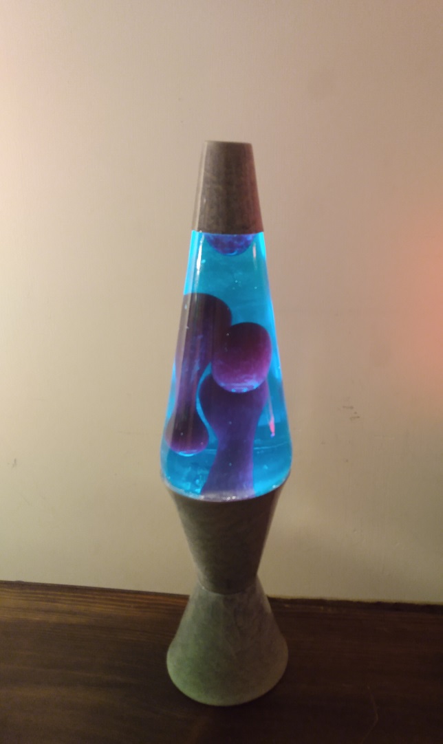 GRAY MARBLED LAVA LAMP