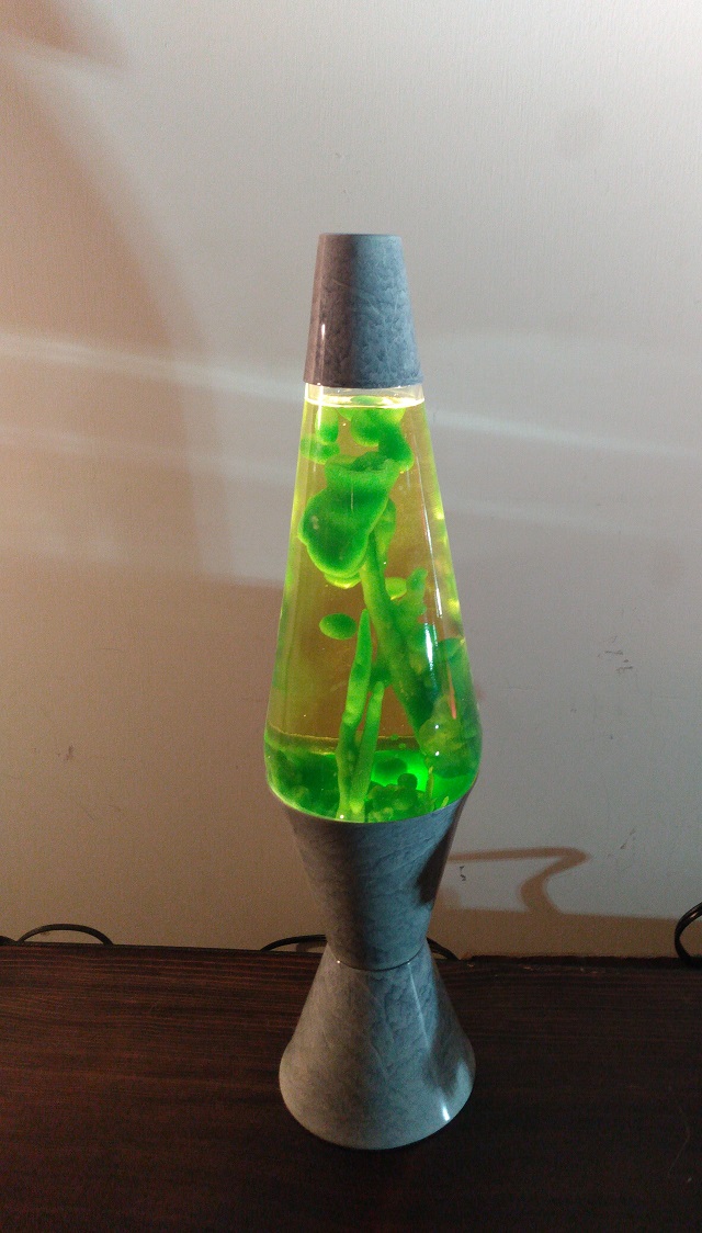 GRAY MARBLED LAVA LAMP WITH # 29 GLOBE