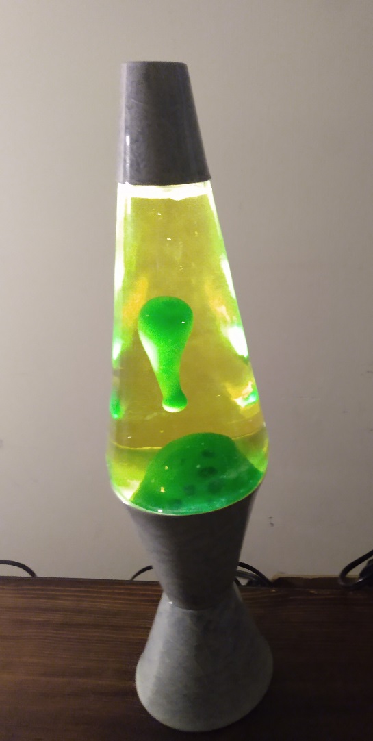 GRAY MARBLED LAVA LAMP
