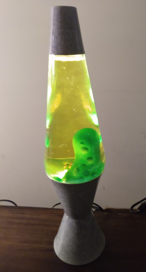 GRAY MARBLED LAVA LAMP