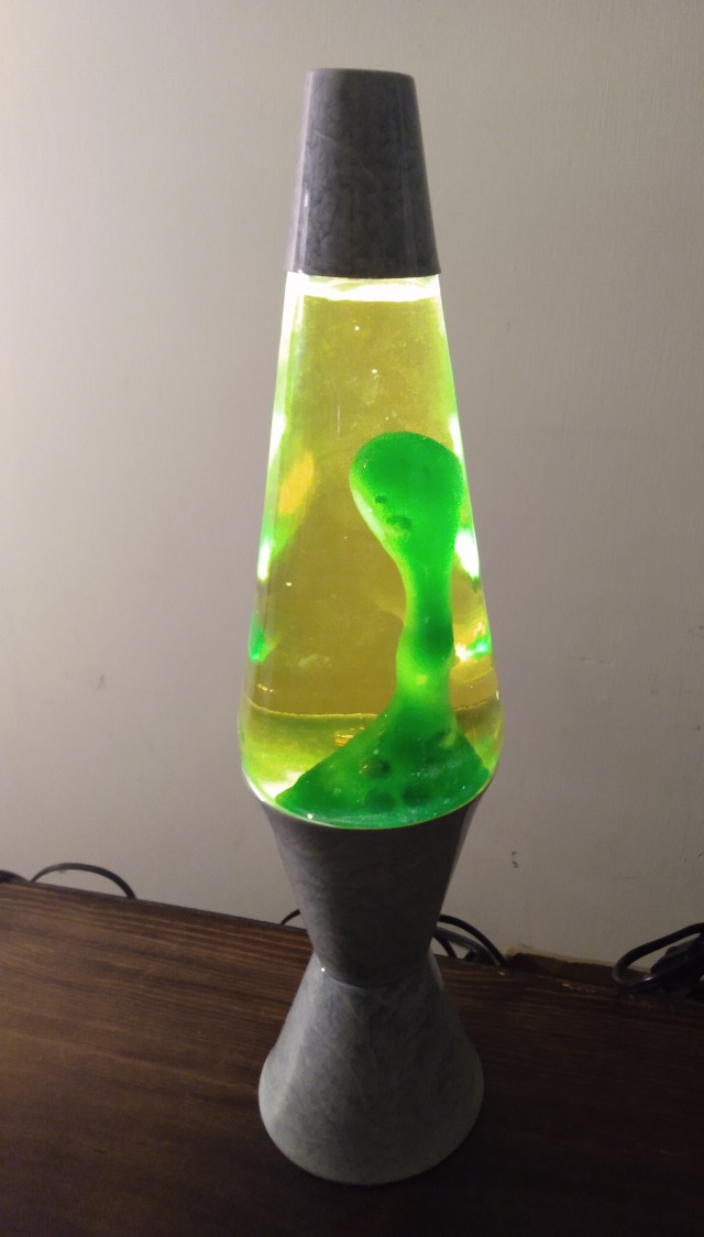 GRAY MARBLED LAVA LAMP