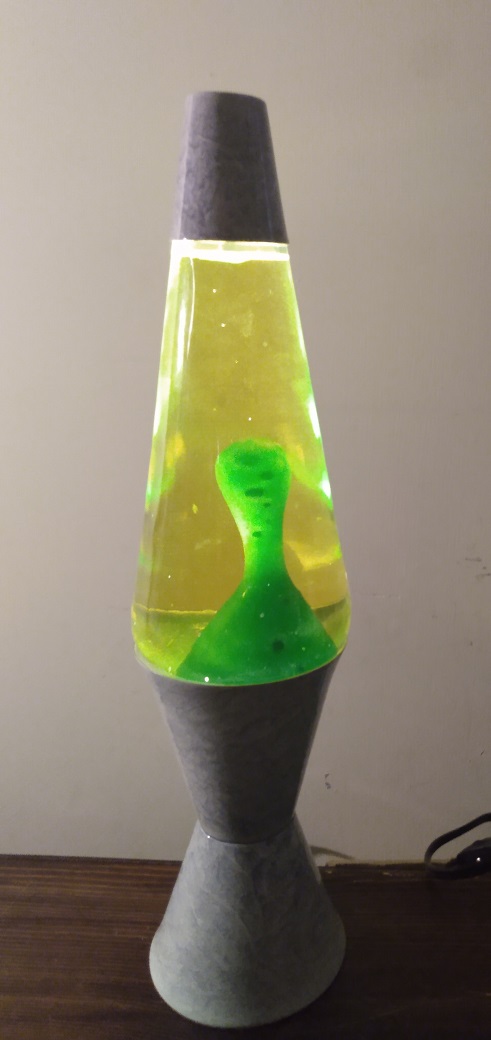 GRAY MARBLED LAVA LAMP