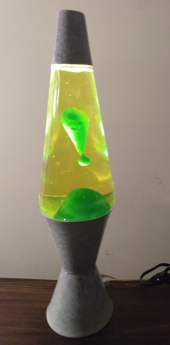 GRAY MARBLED LAVA LAMP