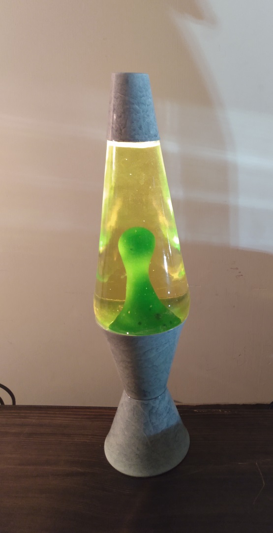 GRAY MARBLED LAVA LAMP