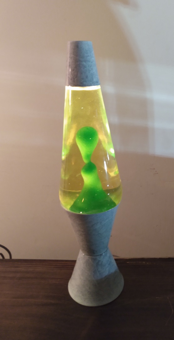 GRAY MARBLED LAVA LAMP