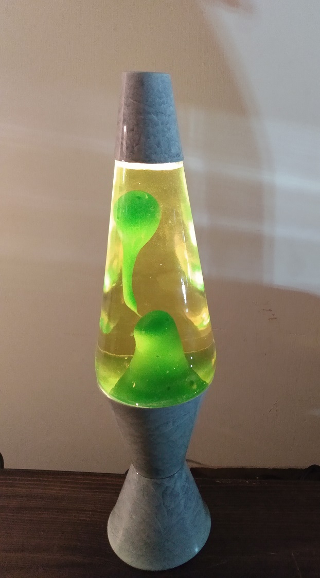 GRAY MARBLED LAVA LAMP