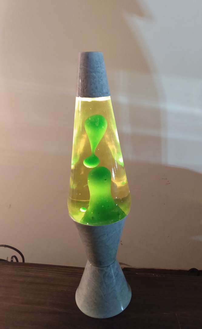GRAY MARBLED LAVA LAMP