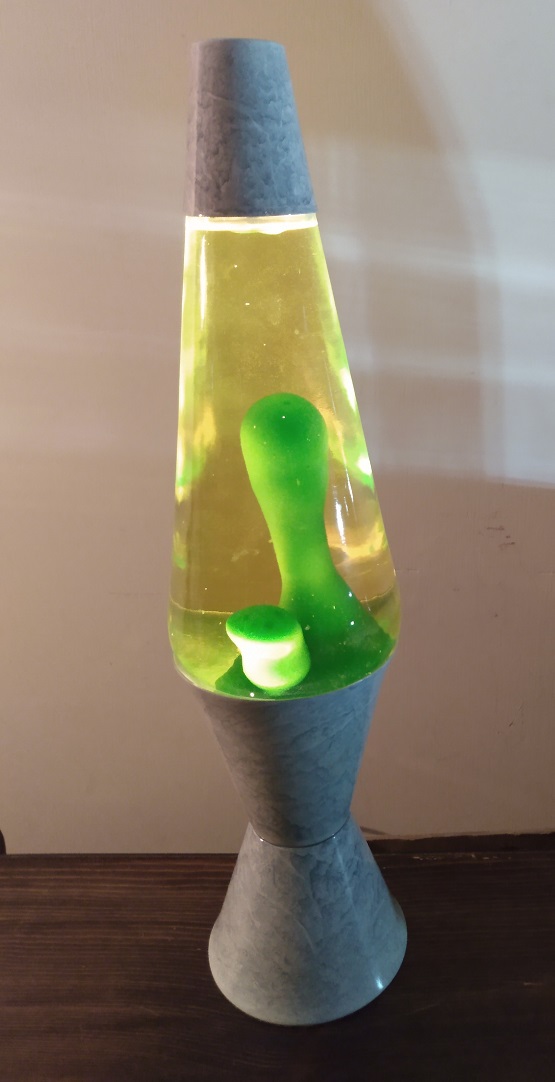 GRAY MARBLED LAVA LAMP