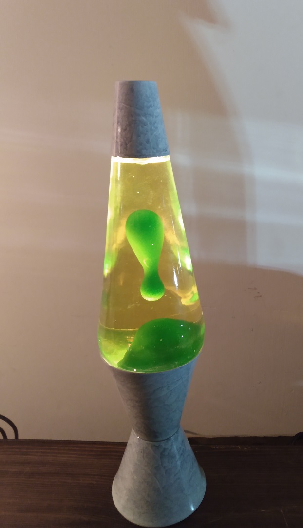 GRAY MARBLED LAVA LAMP