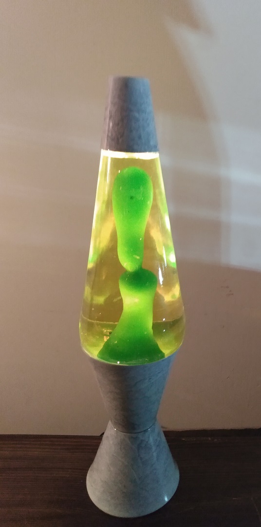 GRAY MARBLED LAVA LAMP