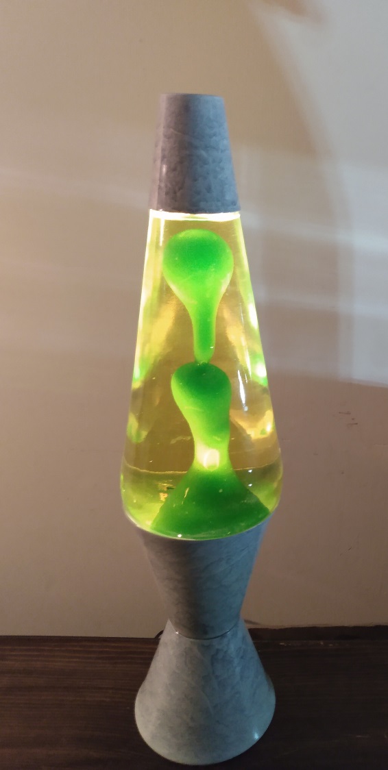 GRAY MARBLED LAVA LAMP