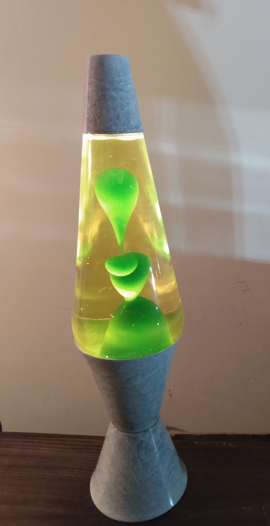 GRAY MARBLED LAVA LAMP