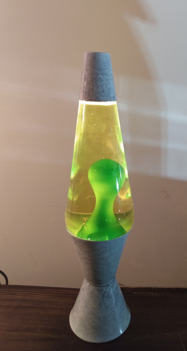 GRAY MARBLED LAVA LAMP