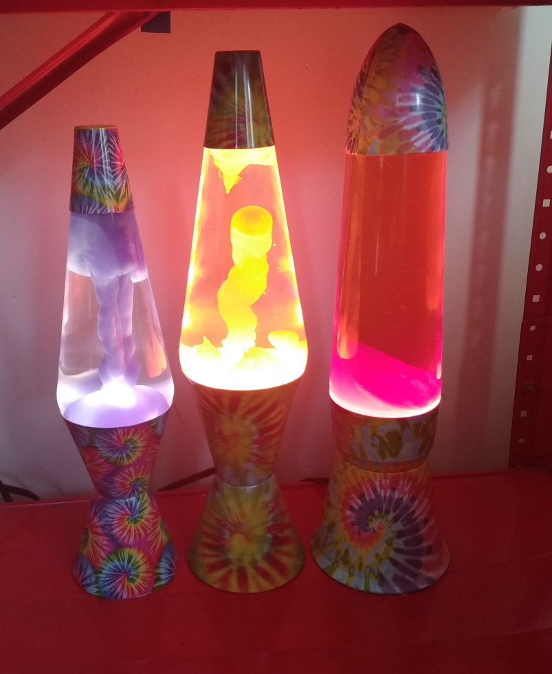 TIE DYE LAVA LAMPS