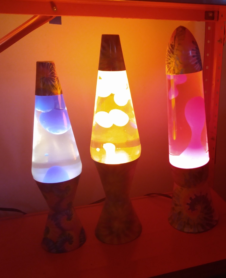 TIE DYE LAVA LAMPS