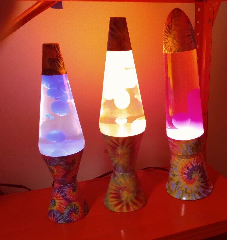 TIE DYE LAVA LAMPS