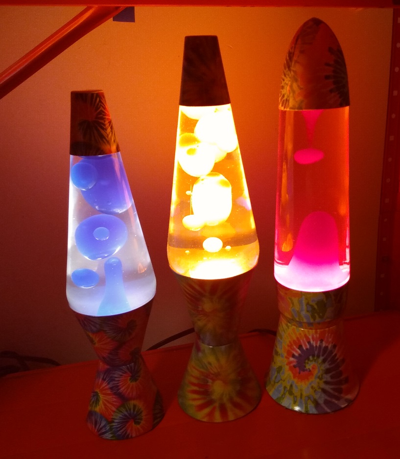 TIE DYE LAVA LAMPS