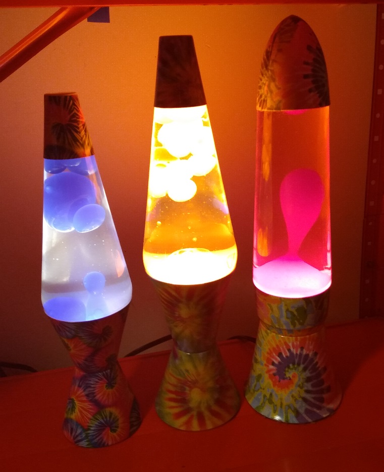TIE DYE LAVA LAMPS