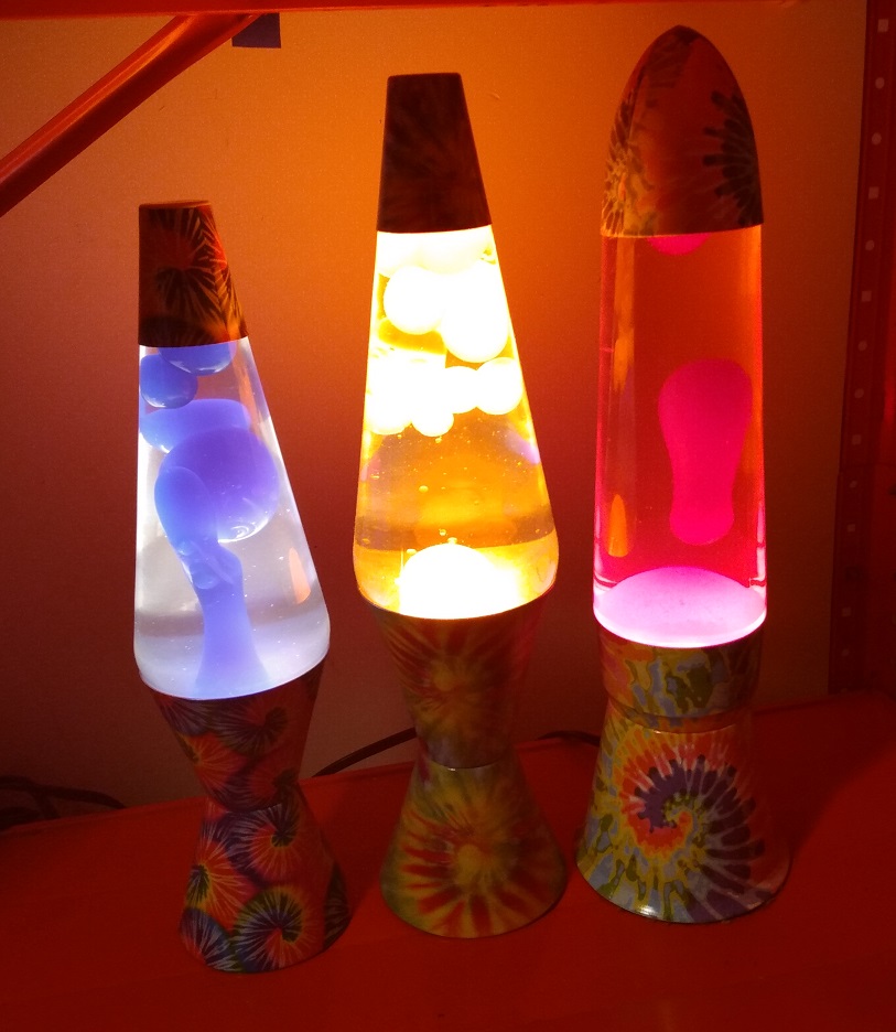 TIE DYE LAVA LAMPS