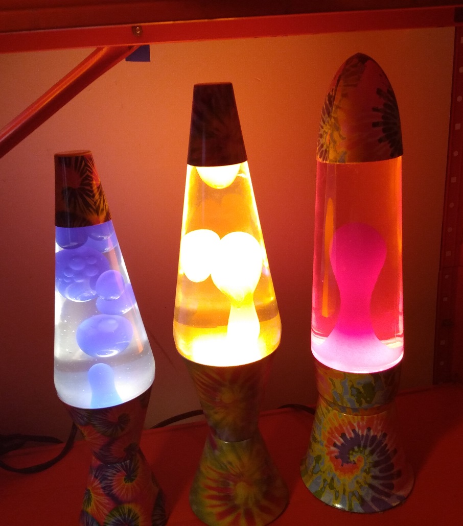 TIE DYE LAVA LAMPS