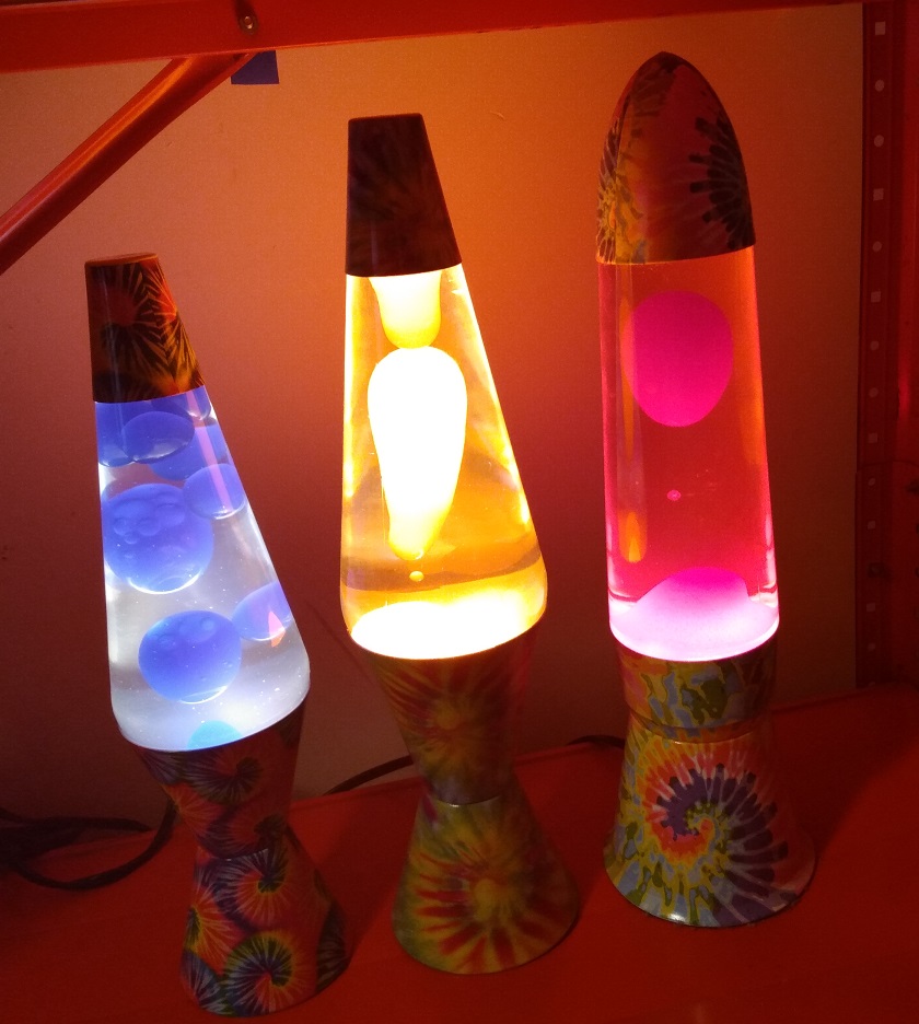 TIE DYE LAVA LAMPS