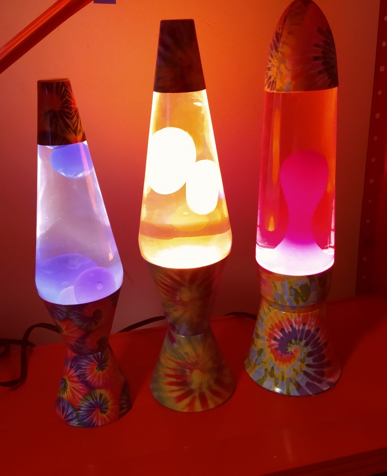 TIE DYE LAVA LAMPS