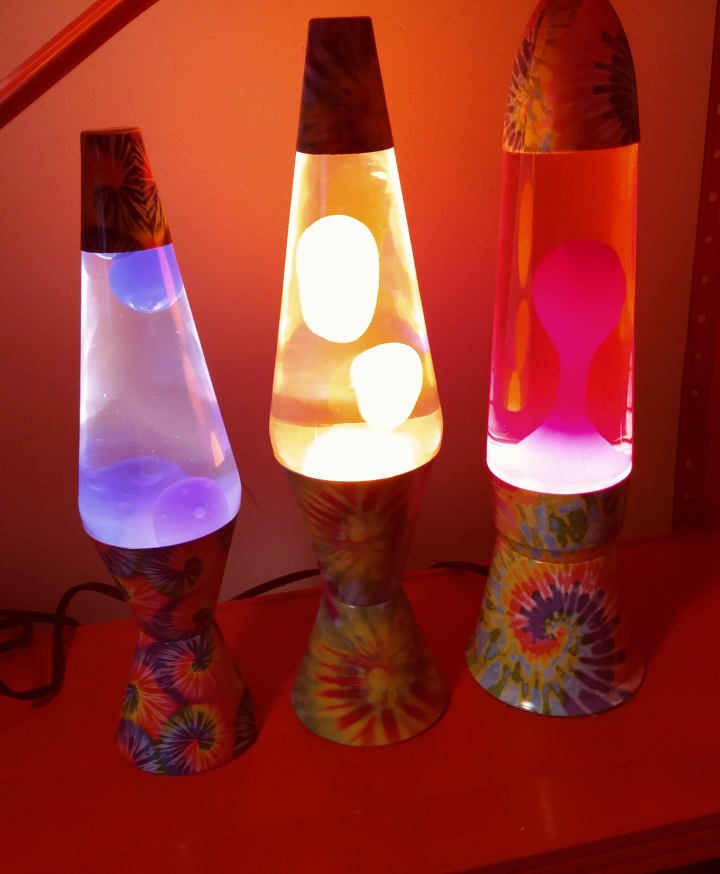 TIE DYE LAVA LAMPS