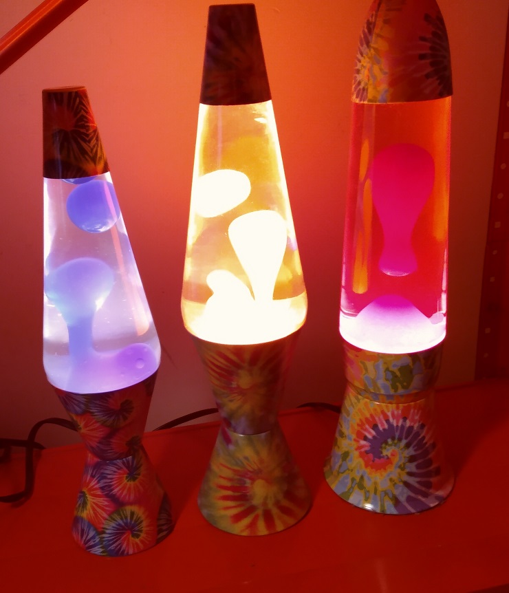 TIE DYE LAVA LAMPS