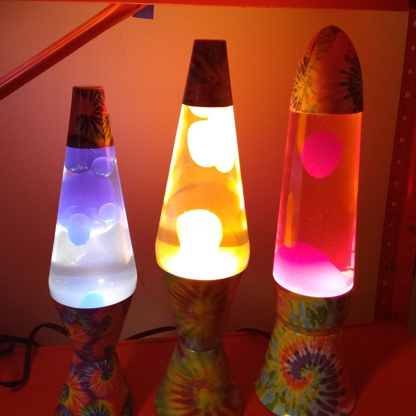 TIE DYE LAVA LAMPS