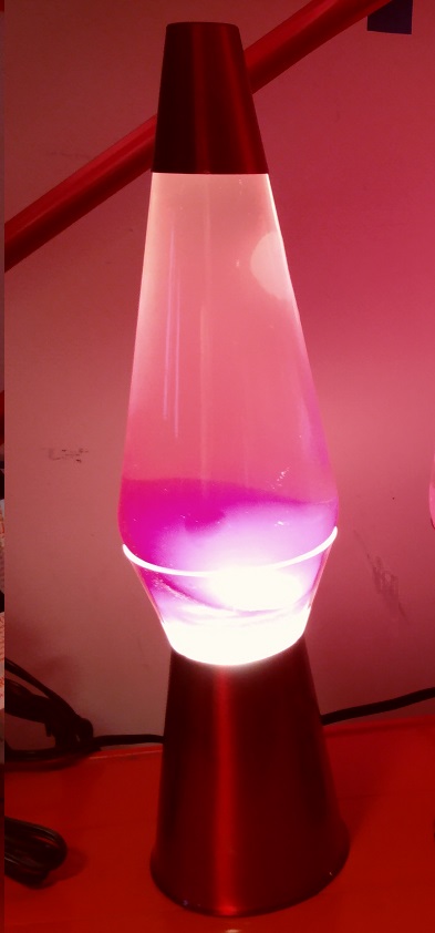 RED CLEARVIEW LAVA LAMP