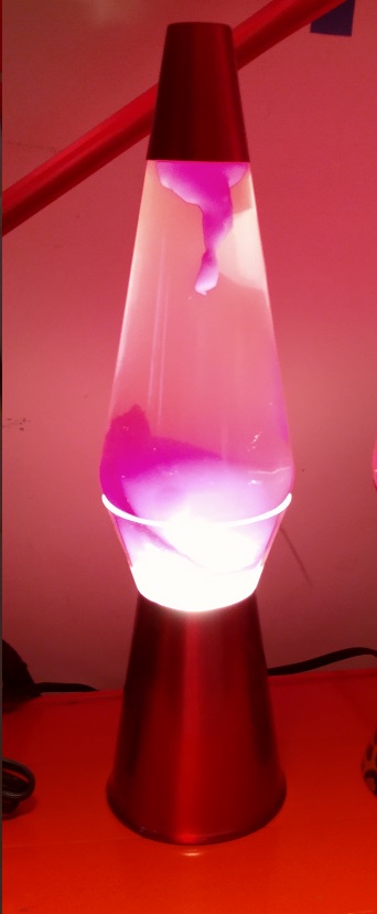 RED CLEARVIEW LAVA LAMP