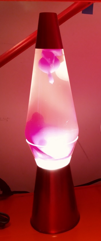 RED CLEARVIEW LAVA LAMP